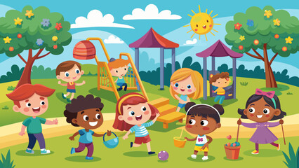 kids-playing-on-park-playground-cartoon-vector--ch