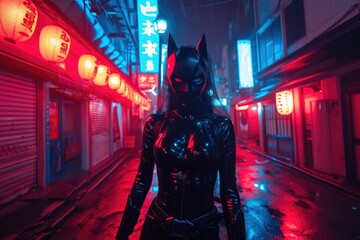 City Shadows: Catwoman's Secret Domain - obrazy, fototapety, plakaty