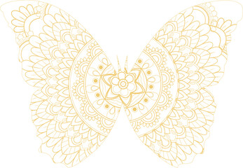 This is simple and vector Butterfly Mandala background and it is editable.