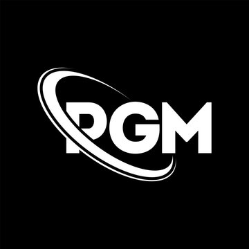 PGM logo. PGM letter. PGM letter logo design. Initials PGM logo linked with circle and uppercase monogram logo. PGM typography for technology, business and real estate brand.