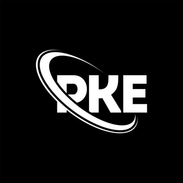 PKE logo. PKE letter. PKE letter logo design. Initials PKE logo linked with circle and uppercase monogram logo. PKE typography for technology, business and real estate brand.