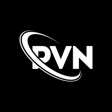 PVN logo. PVN letter. PVN letter logo design. Initials PVN logo linked with circle and uppercase monogram logo. PVN typography for technology, business and real estate brand.