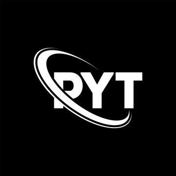 PYT logo. PYT letter. PYT letter logo design. Initials PYT logo linked with circle and uppercase monogram logo. PYT typography for technology, business and real estate brand.