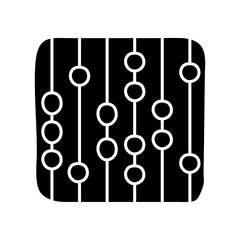 A beautiful design icon of abacus

