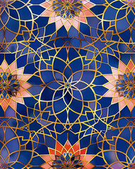 illustration of Ramadan modern style