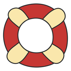 Creative design icon of lifebuoy

