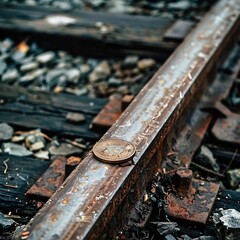 Coin on the rails