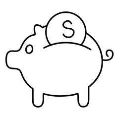 Premium design icon of Save money

