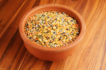 mix dal or Dal mix healthy mixture of Indian pulses used for everyday cooking