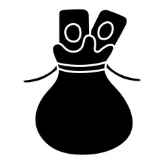 Premium design icon of money Bag

