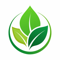 Green Leaf Logo: Nature In Our Hands
