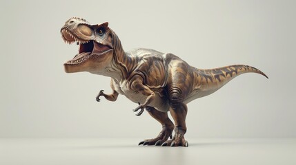 Dinosaur tyrannosaurus on a white background