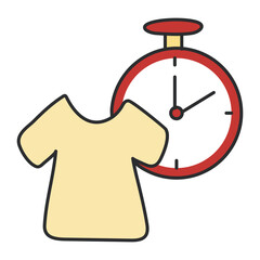 Premium design icon of shopping time

