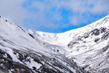 Paisaje de los pirineos en su subida desde Francia a Andorra
