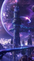 Interstellar port of call, hub of galactic cultures