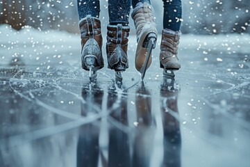 World of ice skating, highlighting the beauty and skill of the skaters.