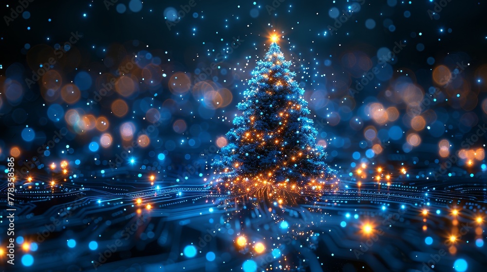 Aufkleber this new and exciting template for new year's and happy christmas cards is in the style of new techn