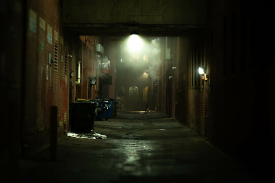 old street in the night