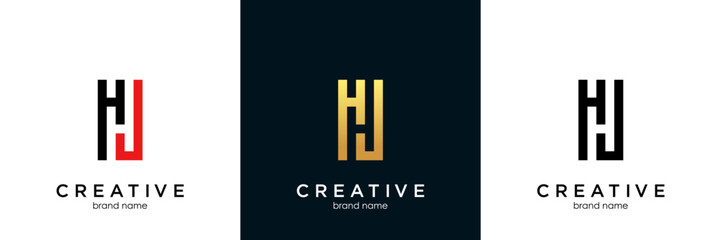modern and unique letter H initials logo design