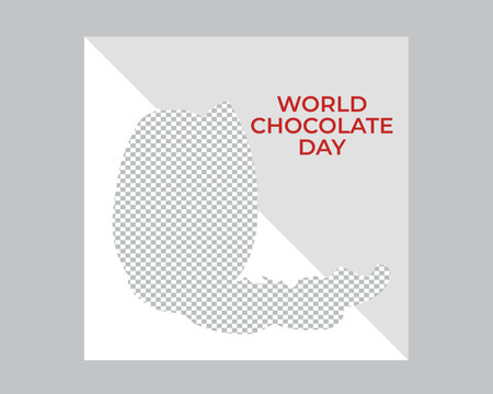 Free vector World Chocolate Day background with chocolate sweets