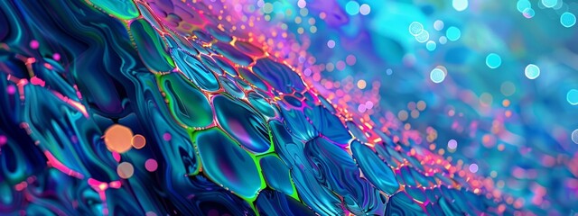 Psychedelic Abstract Liquid Background