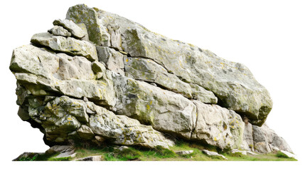Rock boulder isolated on transparent background