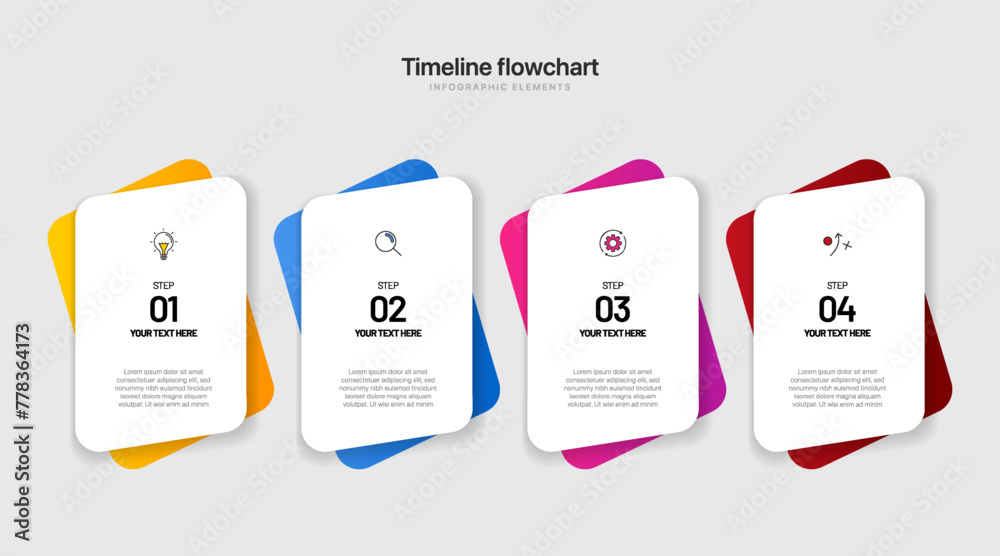 Poster timeline infographic design with 5 options or steps. infographics for business concept. can be used 