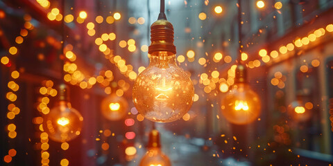 Warm Ambience with Vintage Edison Light Bulbs