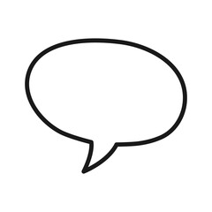 Speech bubble message icon. Chat bubble. Vector