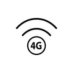internet icon vector 4G wi fi wifi sign  - obrazy, fototapety, plakaty