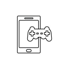 video games icon vector play game sign