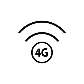 internet icon vector 4G wi fi wifi sign 
