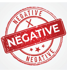 Negative stamp in Grunge Red Shade 