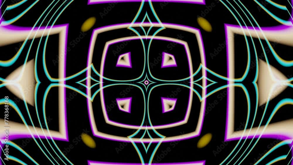 Poster a seamless 3d rendered looped animation featuring an intricate and dynamic abstract design created u