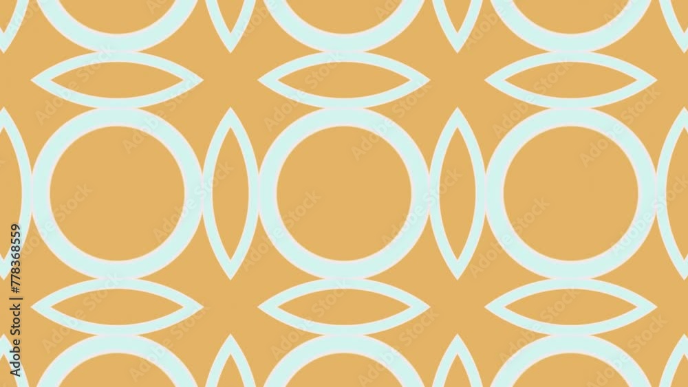 Poster a continuous, pulsating loop animation showcasing a geometric pattern with a 3d visual effect, rende
