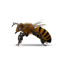 Detailed 3D Bumblebee Model PNG - A Lifelike Representation for Environmental and Educational Projects