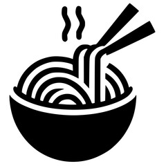 Noodle logo silhouette