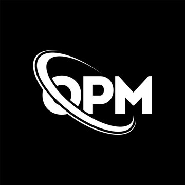 OPM logo. OPM letter. OPM letter logo design. Initials OPM logo linked with circle and uppercase monogram logo. OPM typography for technology, business and real estate brand.