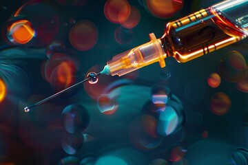 The Essential Role of Syringes in Efficient Healthcare Delivery: Optimizing Vaccine Administration and Patient Care. - obrazy, fototapety, plakaty