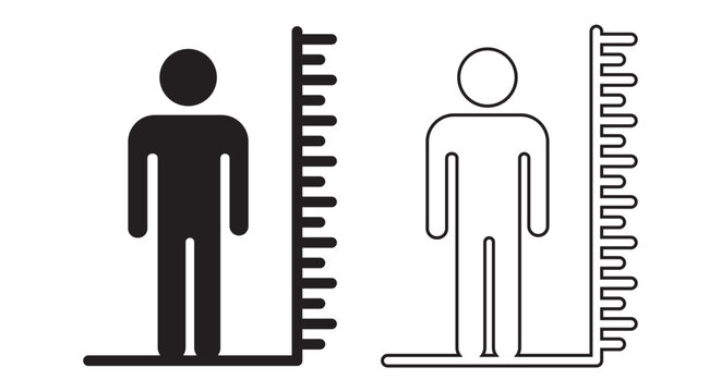 adjustable height icon set. adjust length vector symbol. size adjustment arrow sign. filled, outline, line and stroke style can be used for web, mobile, ui on white background in eps 10.