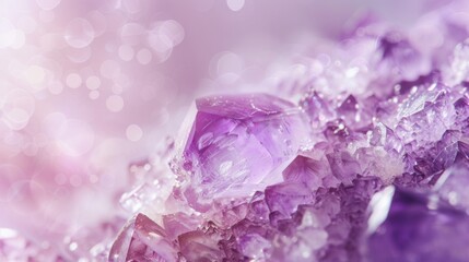 Close Up of Purple Crystals