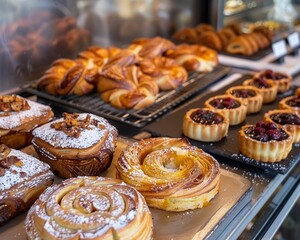 Fototapeta premium Quantum bakery, where pastries are entangled with flavors