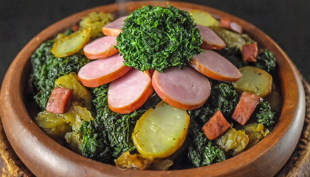 gr&uuml;nkohl, mit, pinken, essen, Kassler, neu, modern, kartoffeln, Bremen, Oldenburg, wurst, Monse-Art, lifestyle, gastronomie, restaurant, makro, delikatesse, gr&uuml;zw&uuml;rste, 