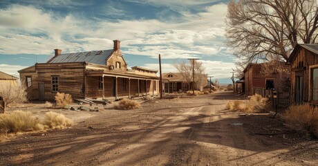 Victorian ghost town, whispers of the past - obrazy, fototapety, plakaty