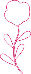 
Flower pink summer decoration banner.