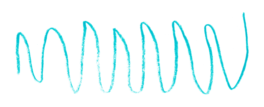 light blue pencil strokes isolated on transparent background