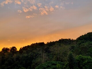 Sunset over Penang Hill Malaysia