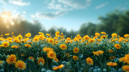 Spring Summer Blurred Natural Background Beautiful