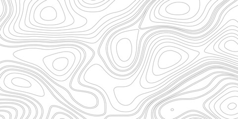 Background of the topographic map. Topographic map lines, contour background. Retro topography map. White geographic contour map. Abstract outline grid. Vector illustration. - obrazy, fototapety, plakaty