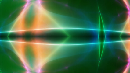 Obraz premium background neon line wave illustration